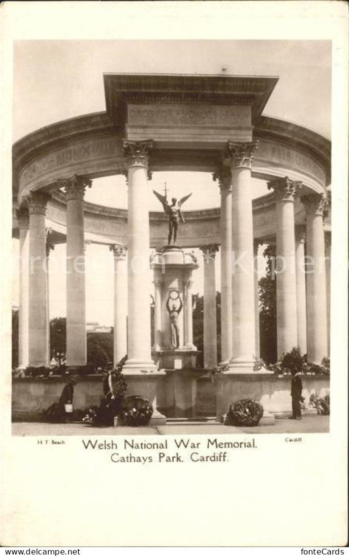 71942219 Cardiff Wales Welsh National War Memorial Cathays Park Cardiff Wales - Other & Unclassified