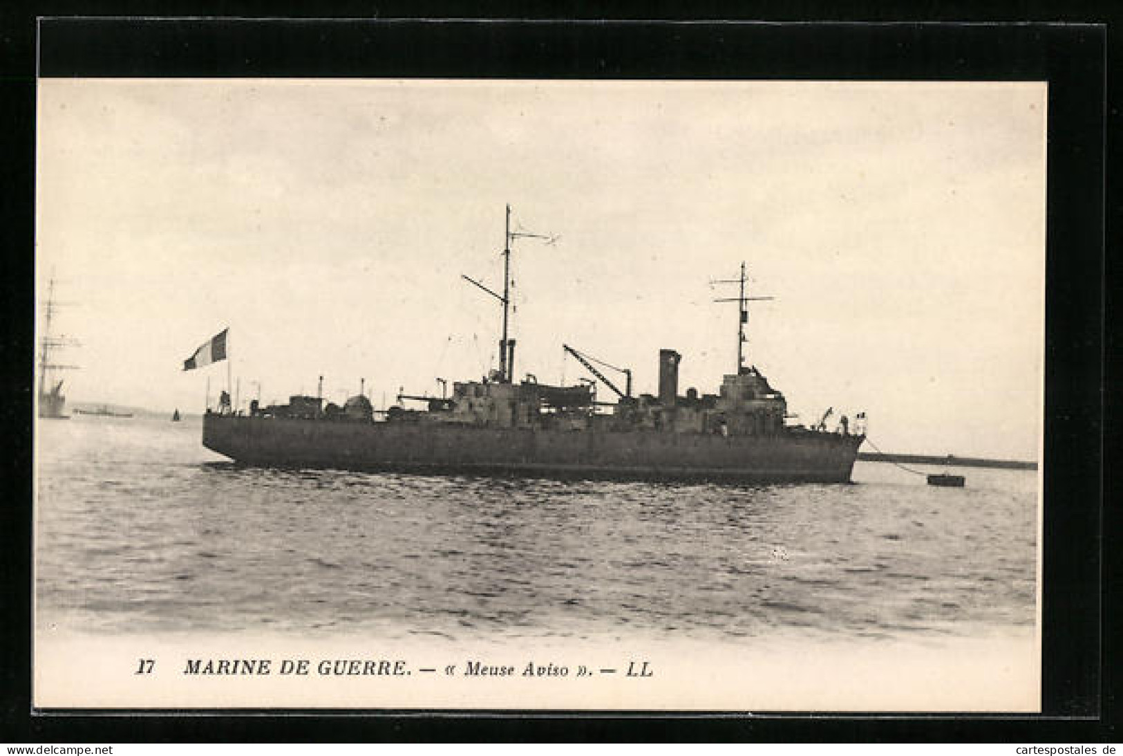 CPA Marine De Guerre, Meuse Aviso  - Krieg