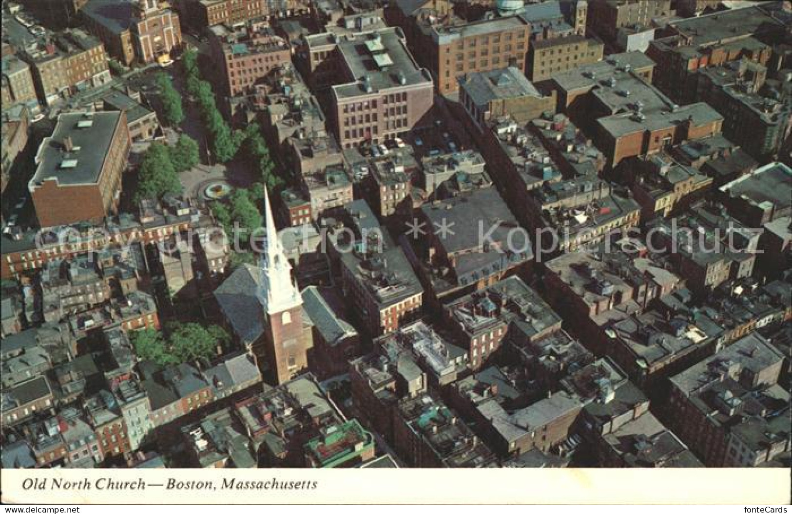 71940928 Boston_Massachusetts Old North Church Aerial View - Sonstige & Ohne Zuordnung