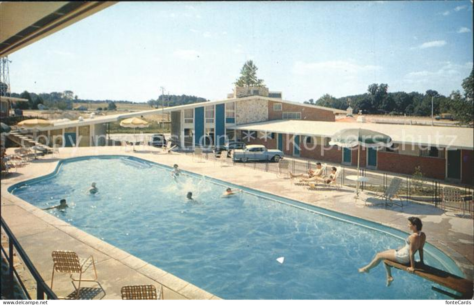 71940901 Willow Grove Howard Johnson's Motor Lodge Swimming Pool Willow Grove - Other & Unclassified