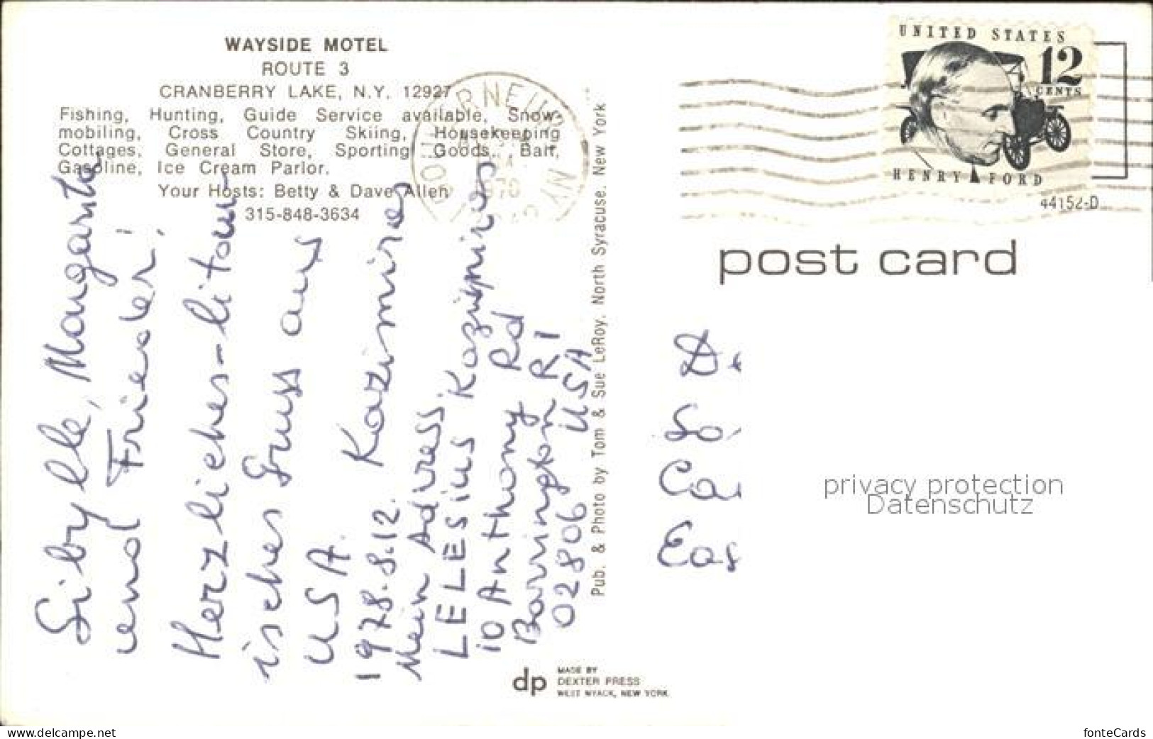 71940898 Cranberry_Lake Wayside Motel - Other & Unclassified