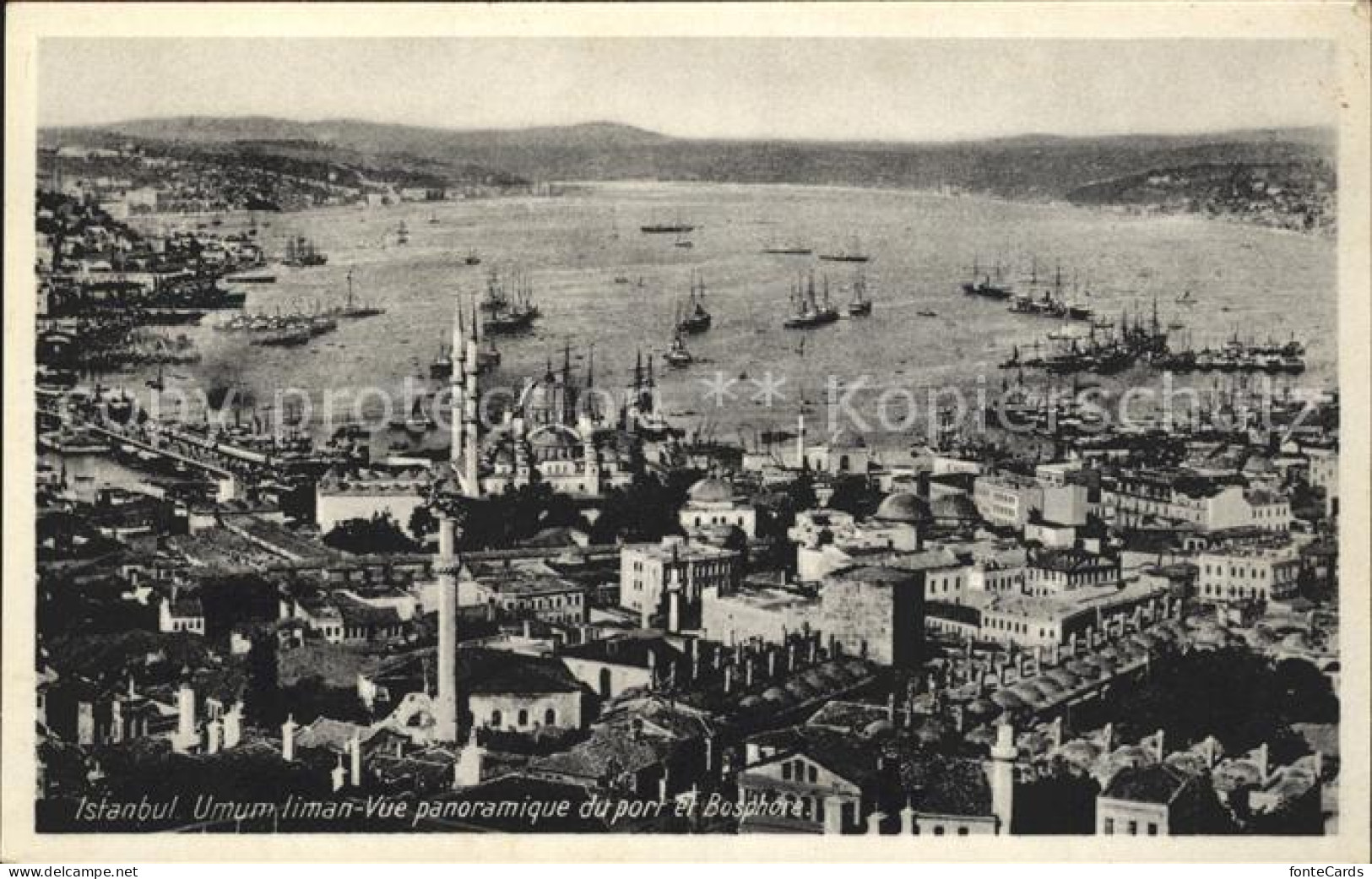 71936944 Istanbul Constantinopel Umum Liman Vue Panoramique Du Port Et Bosphore  - Turkey