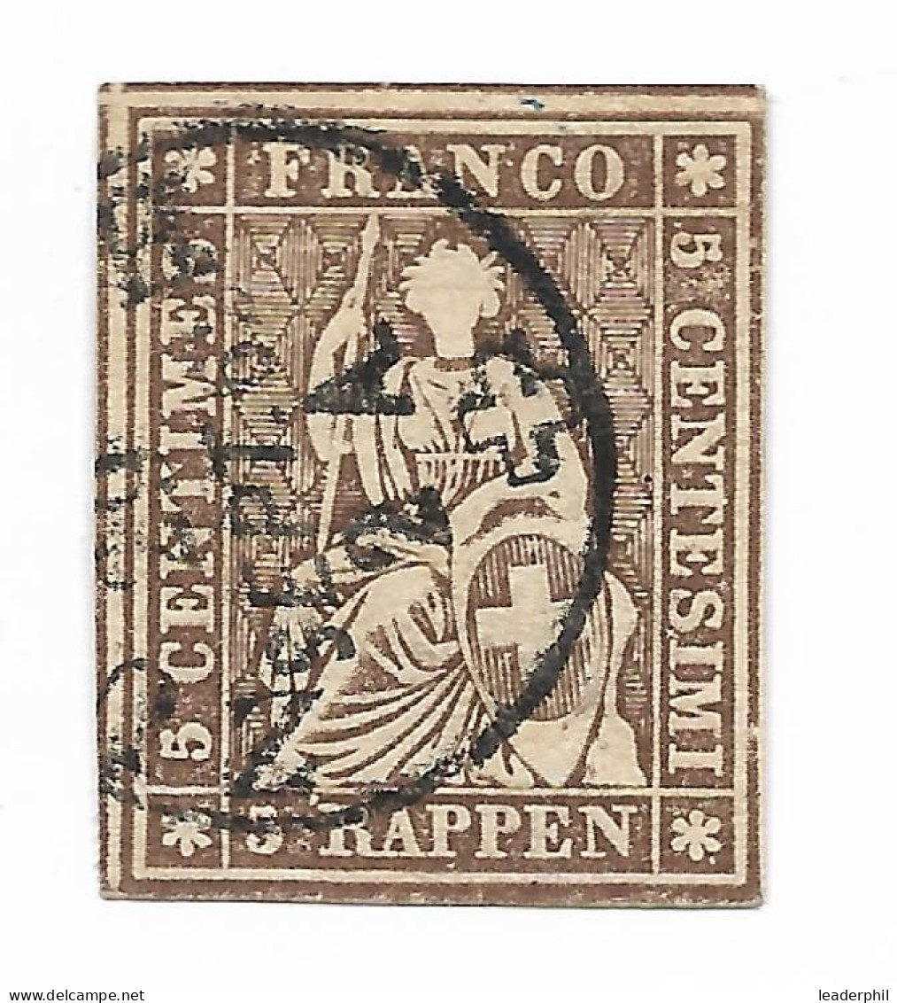 SWITZERLAND Sc# 5a Used Excellent! - Used Stamps