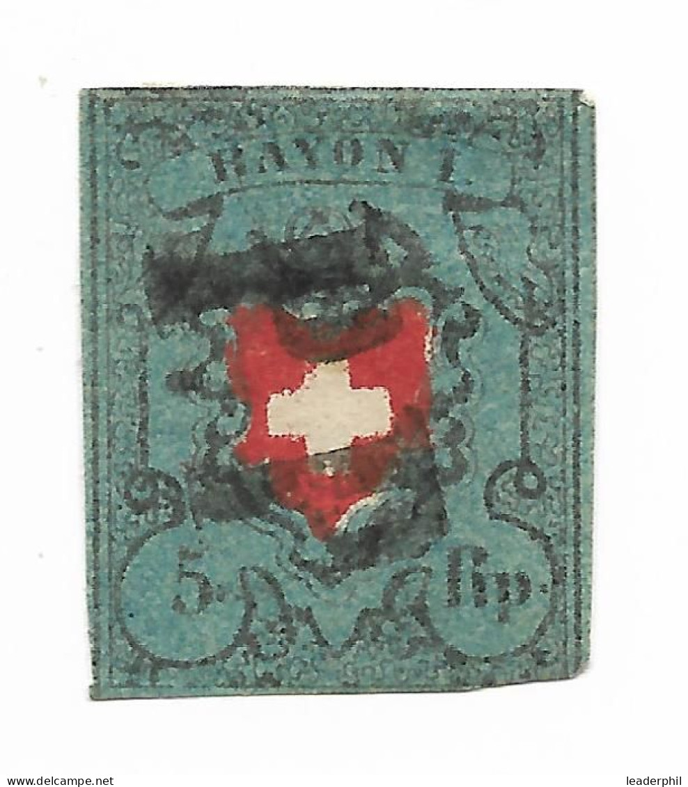 SWITZERLAND Sc# 7 Used Very Good! - Used Stamps