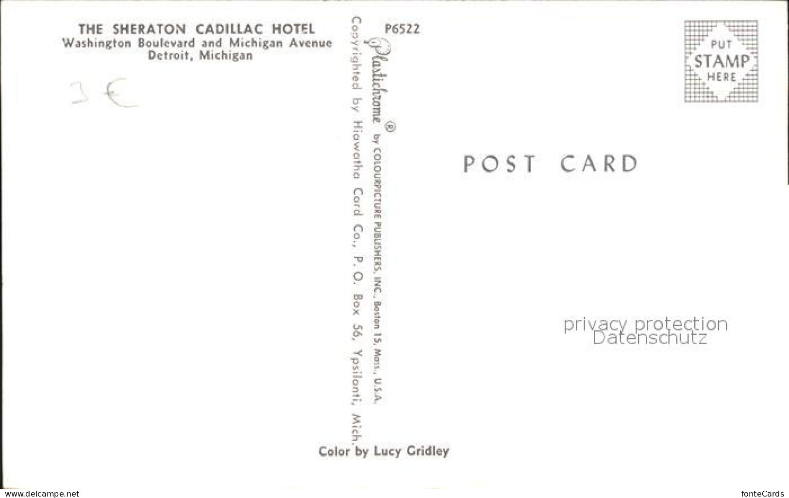 71925839 Detroit_Michigan Sheraton Cadillac Hotel - Andere & Zonder Classificatie