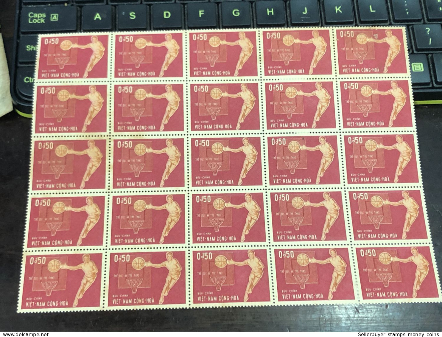 Vietnam South Sheet Stamps Before 1975(0$ 50 Physical Culture1965) 1 Pcs25 Stamps Quality Good - Viêt-Nam