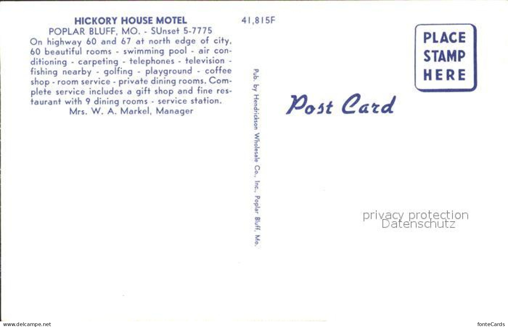 71925677 Poplar_Bluff Hickory House Motel - Andere & Zonder Classificatie