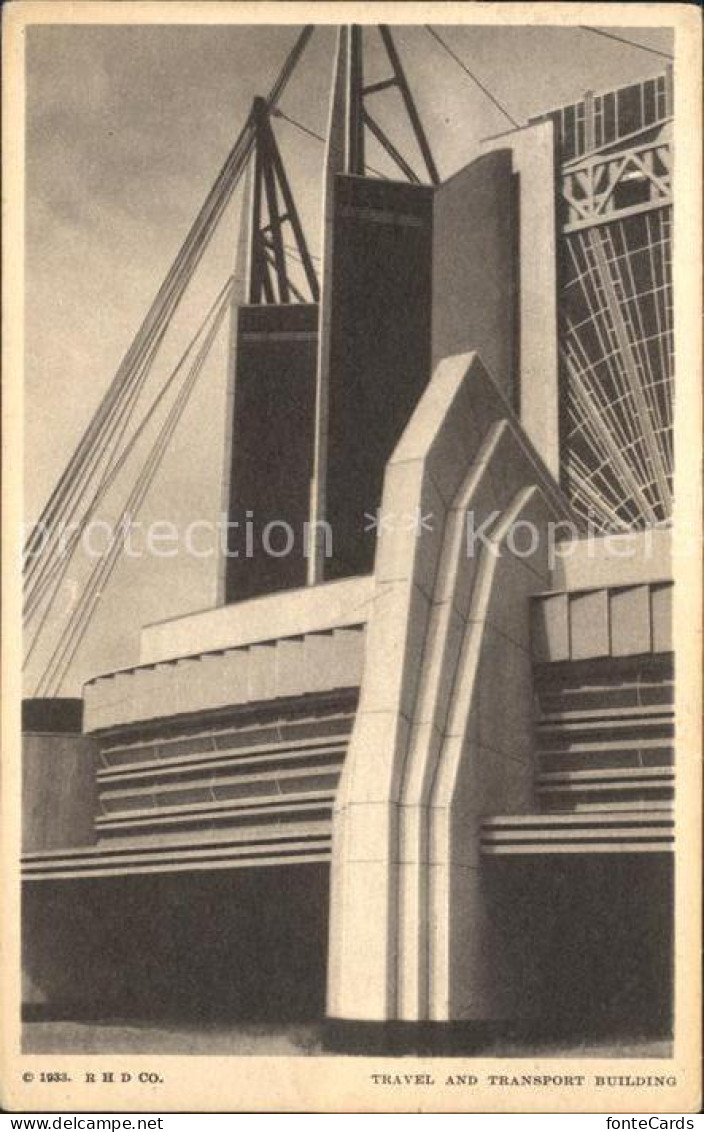 71919252 Chicago_Illinois Century Of Progress Tranvel And Transport Building - Andere & Zonder Classificatie