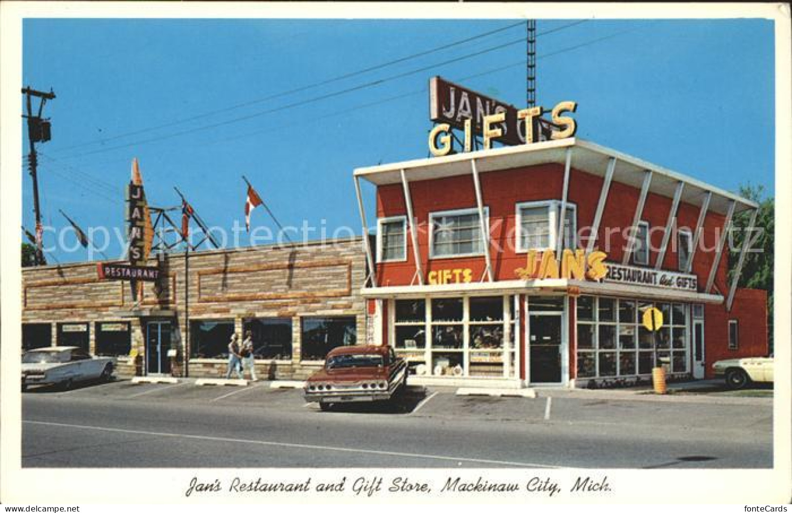 71919122 Mackinaw_City Jans Restaurant And Gift Shop - Autres & Non Classés