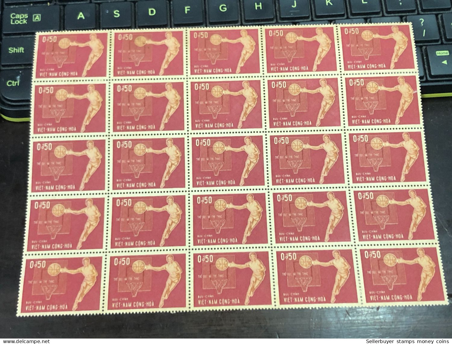 Vietnam South Sheet Stamps Before 1975(0$ 50 Physical Culture1965) 1 Pcs25 Stamps Quality Good - Vietnam