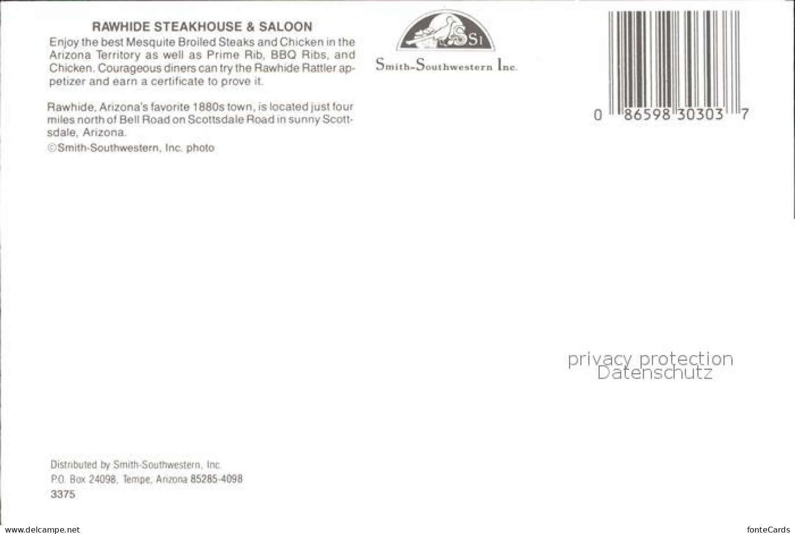 71915167 Scottsdale Rawhide Steakhous And Saloon Scottsdale - Autres & Non Classés