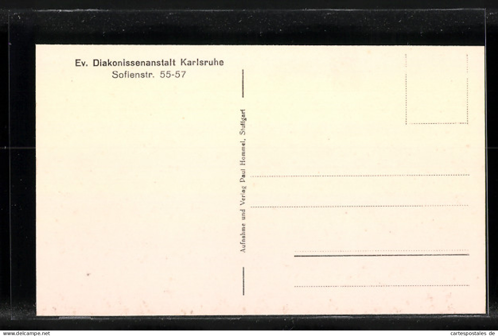 AK Karlsruhe, Evangelische Diakonissenanstalt, Sofienstr. 55-57  - Karlsruhe
