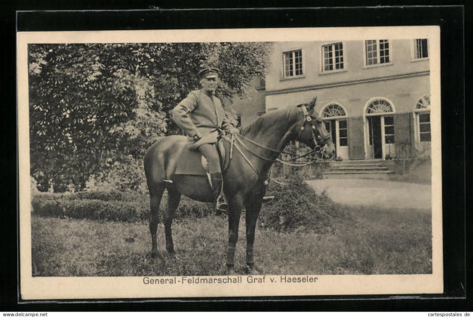 AK Heerführer General-Feldmarschall Graf Von Häseler Zu Pferde  - War 1914-18