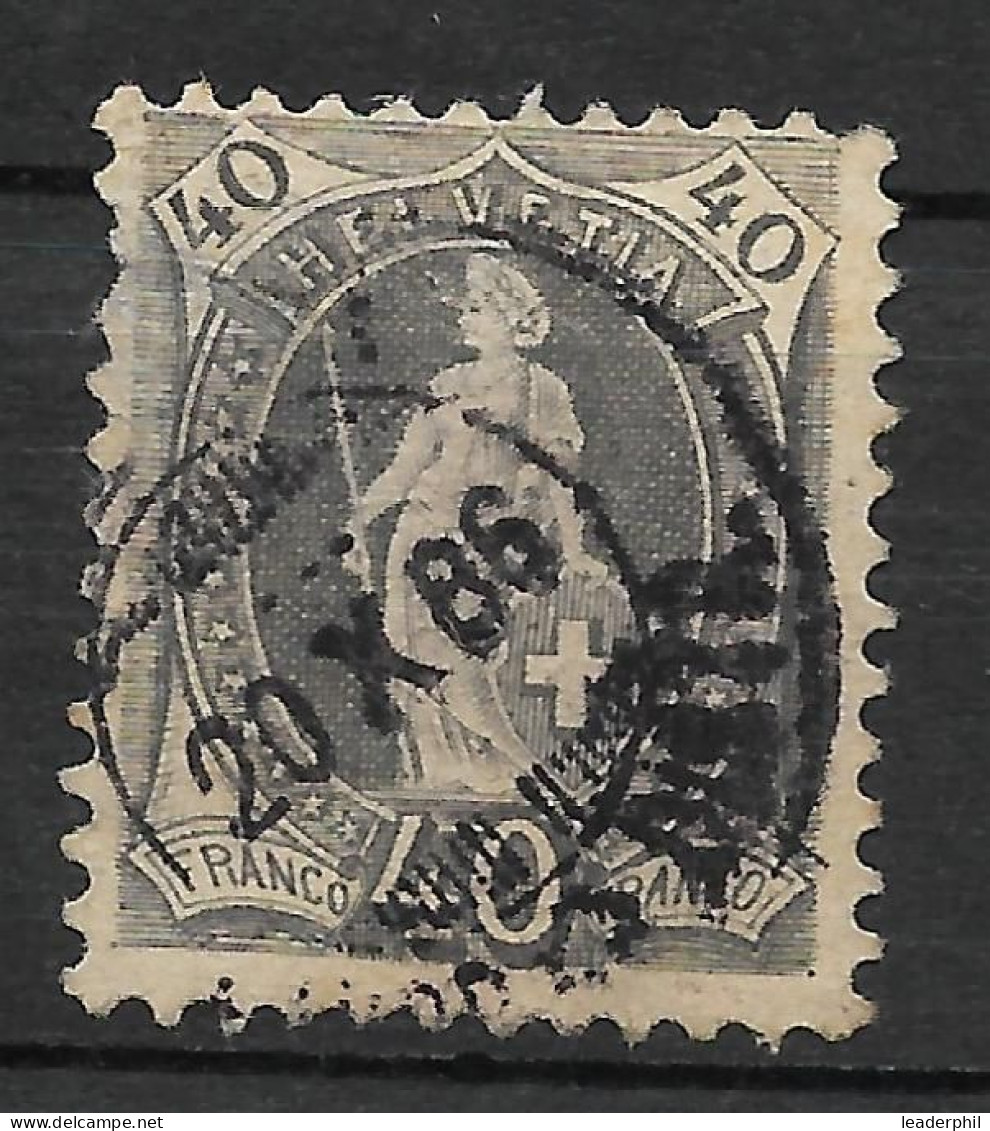 SWITZERLAND Yv# 83 Used With A Little Thin - Usados