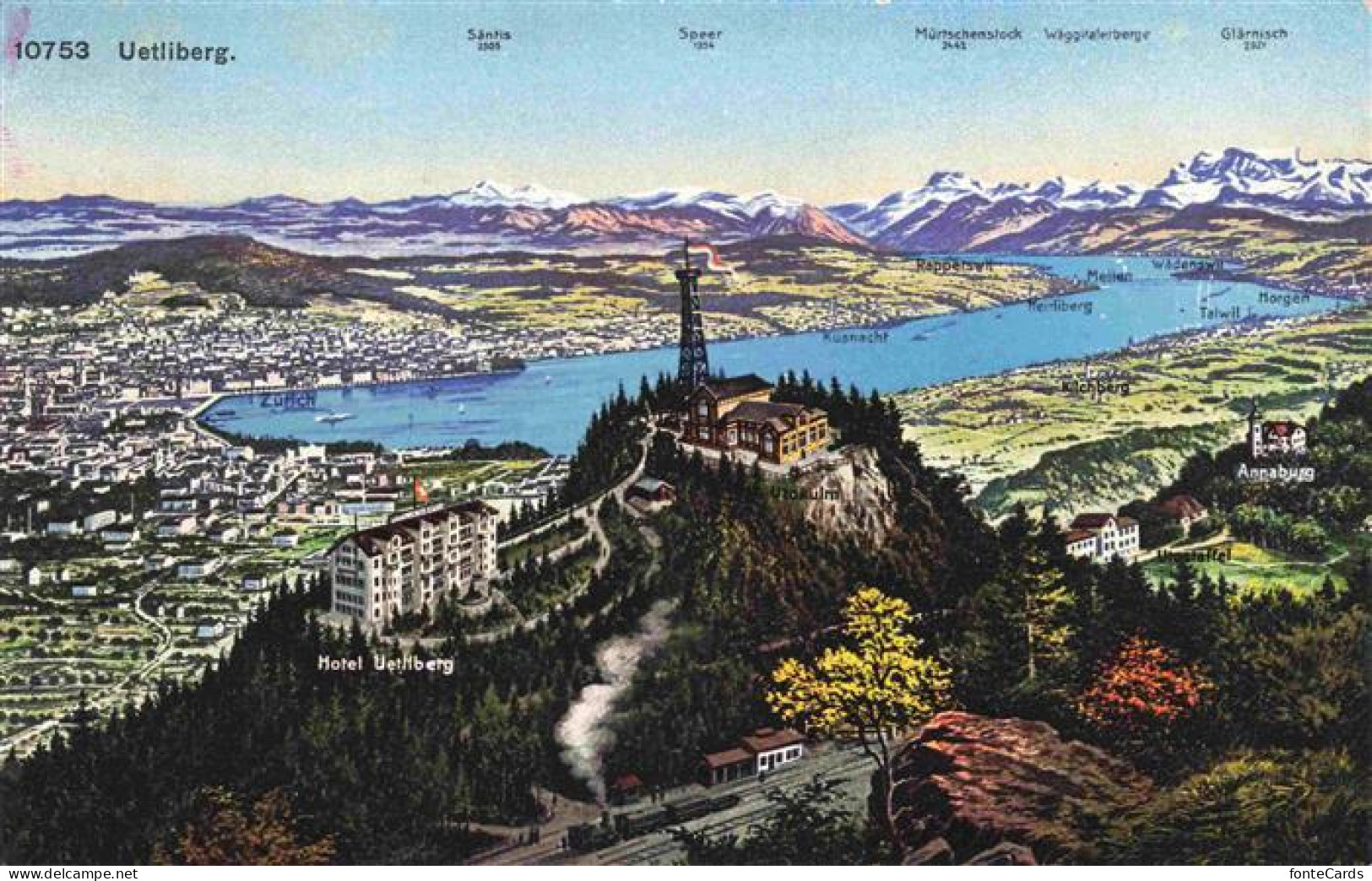 13976975 Uetliberg_ueetliberg_ZH Hotel Uetliberg Mit Aussichtsturm Und Bahnhof - Other & Unclassified