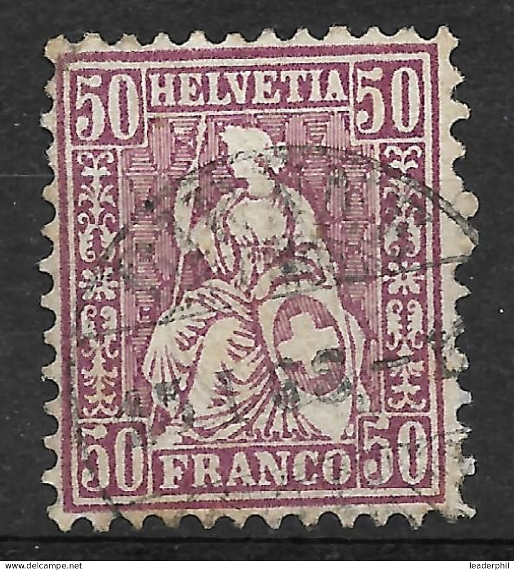 SWITZERLAND Yv# 48 USED A Little Oxide - Used Stamps