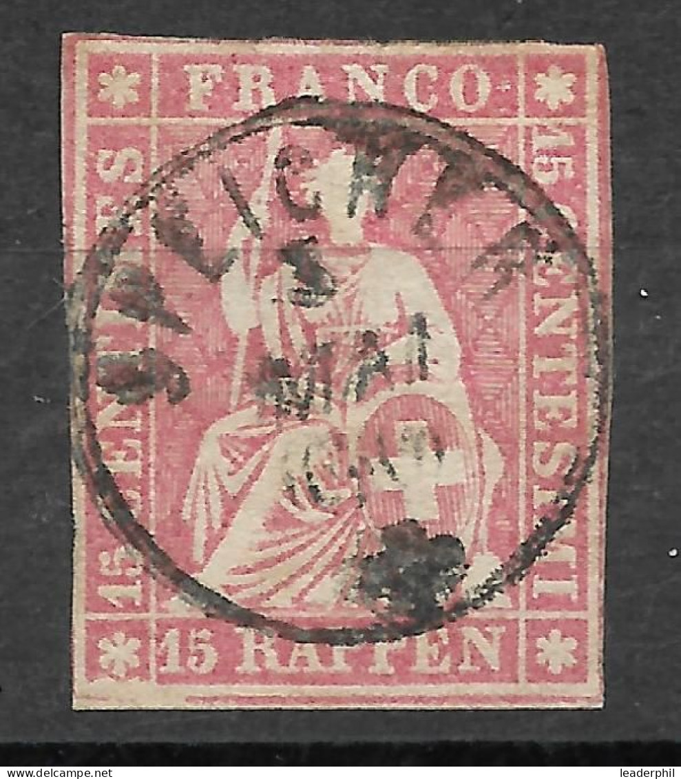 SWITZERLAND Mi# 15IIB YM B Used - Used Stamps