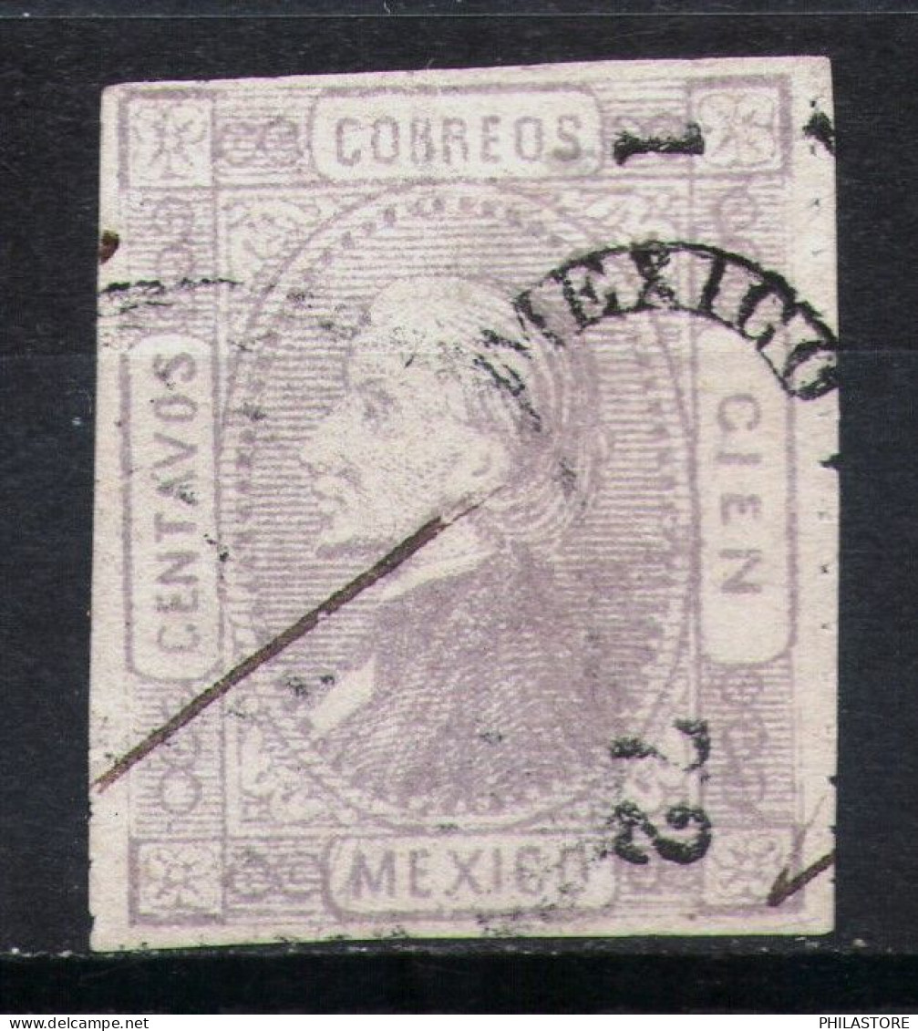 México 1872 Scott # 104 100c México (1 72)  CV: $80.00 Usd - Mexique