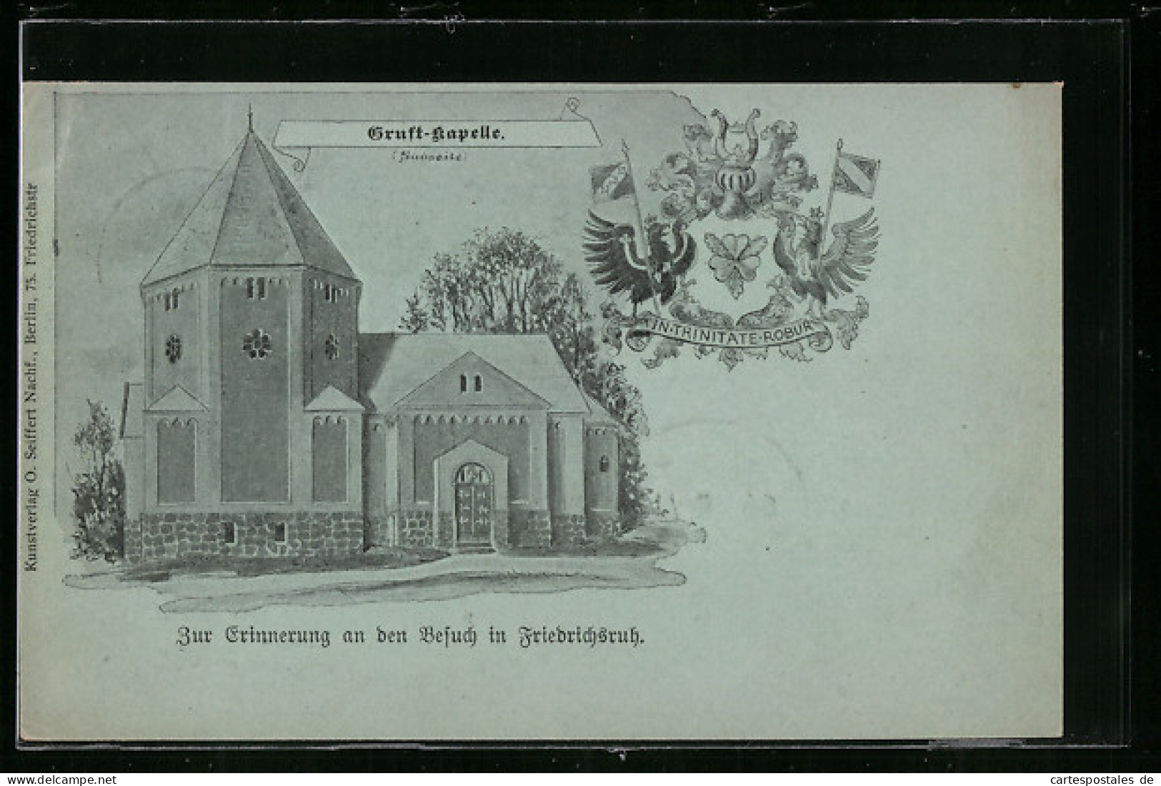 Lithographie Friedrichsruh, Gruft-Kapelle Von Der Südseite  - Friedrichsruh