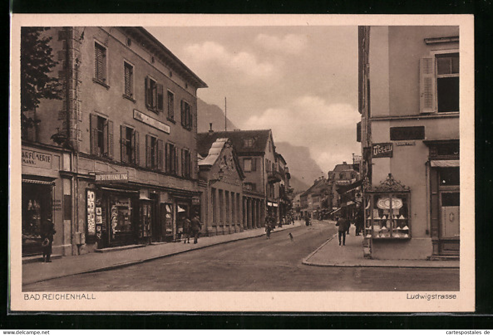 AK Bad Reichenhall, Ludwigstrasse Mit Wohnhäusern  - Bad Reichenhall