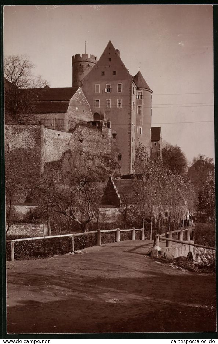 Fotografie Brück & Sohn Meissen, Ansicht Kohren, Partie Am Schloss Gnandstein  - Lieux