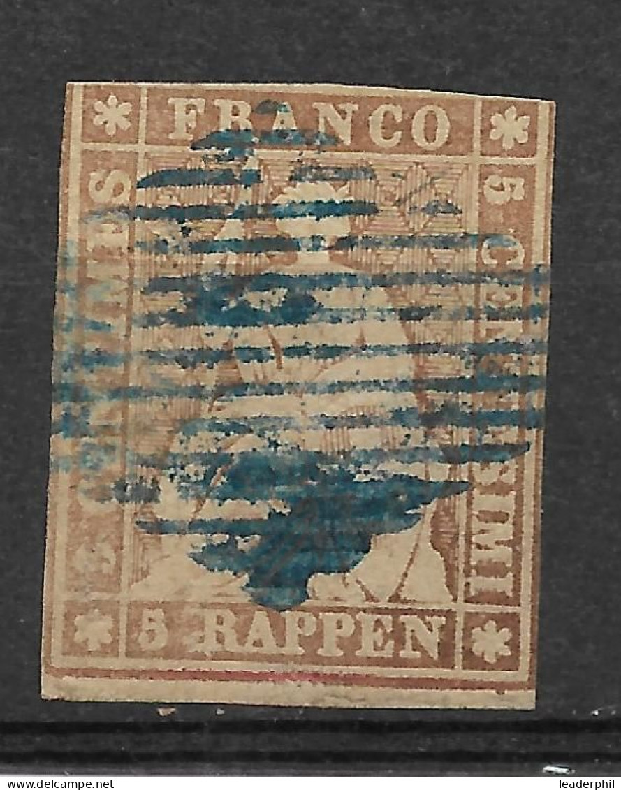 SWITZERLAND Mi# 13II AyNa USED VF - Used Stamps