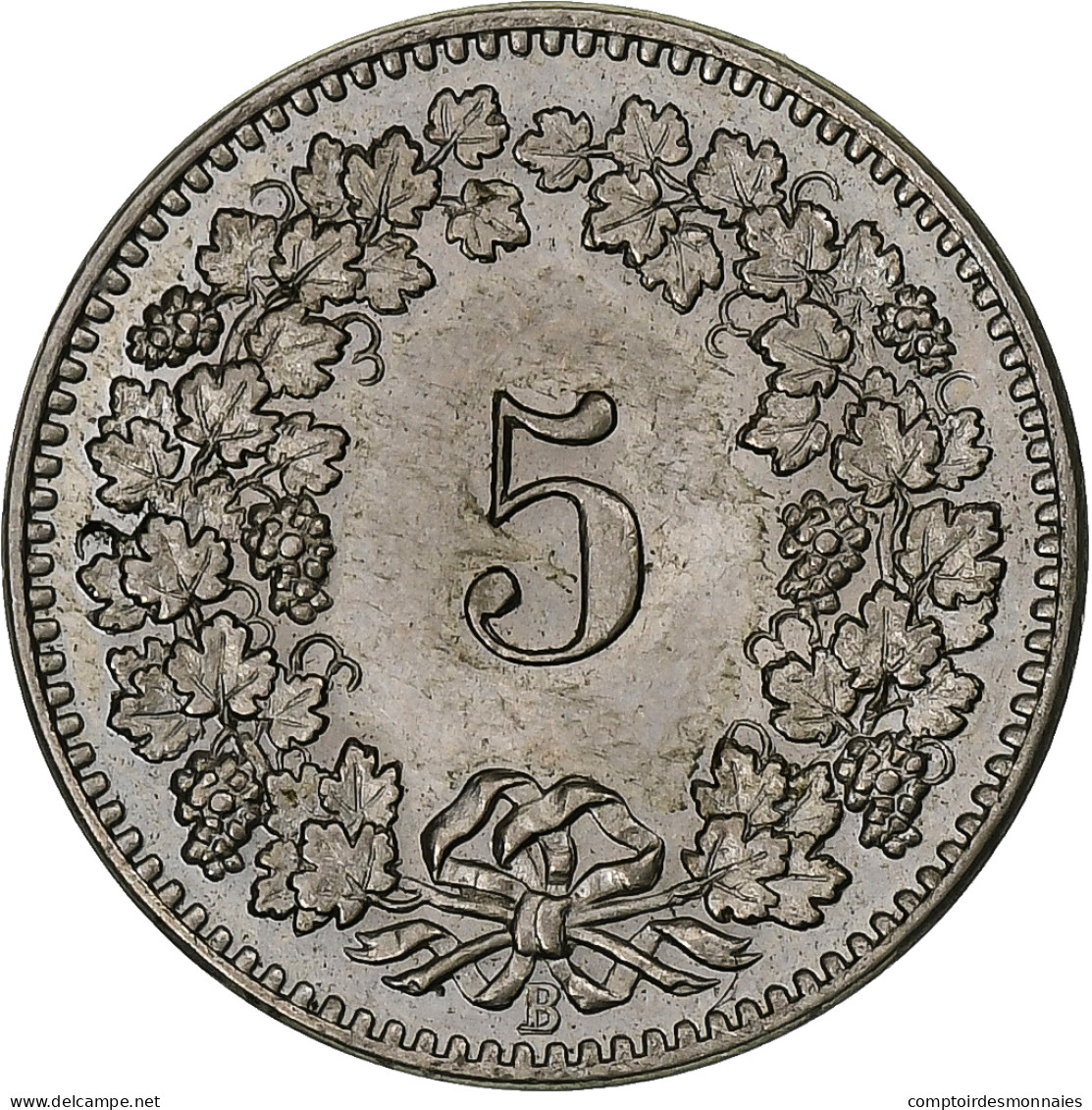Suisse, 5 Rappen, Libertas, 1894, Bern, Cupro-nickel, SUP+ - Other & Unclassified