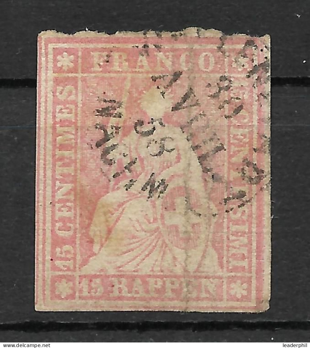 SWITZERLAND Yv# 28 USED VF - Used Stamps