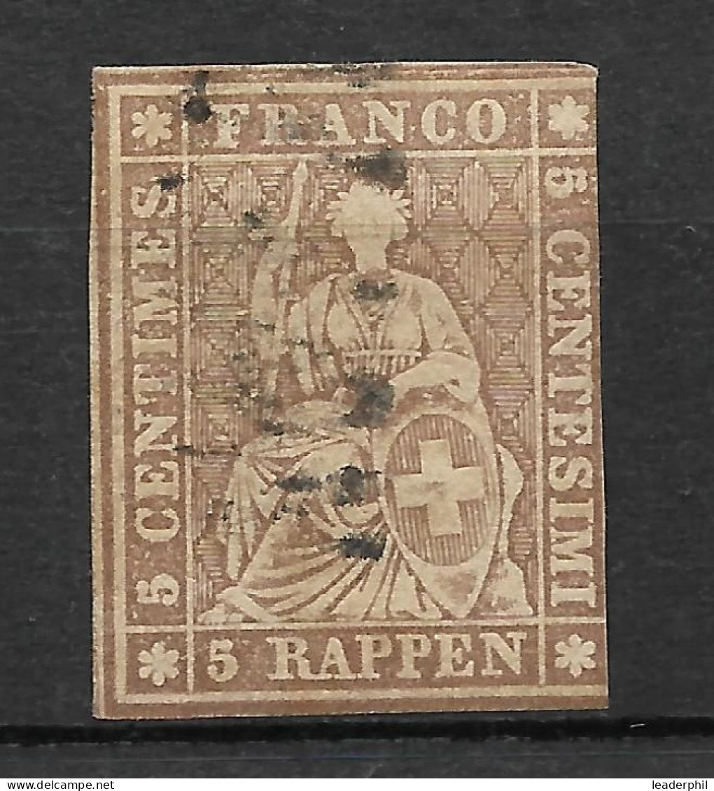 SWITZERLAND Yv# 26d USED VF - Used Stamps