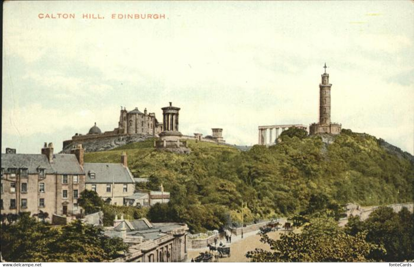 10985925 Edinburgh Calton Hill Kutsche Edinburgh - Other & Unclassified