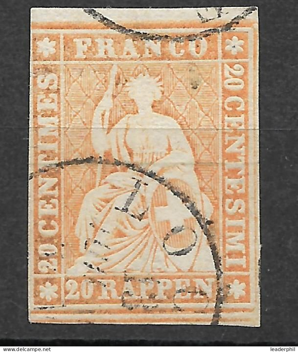 SWITZERLAND Yv# 29a USED LOCARNO VF - Used Stamps