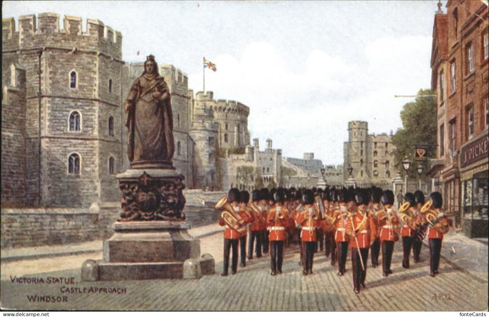 10985735 Windsor_Castle Victoria Statue  - Other & Unclassified