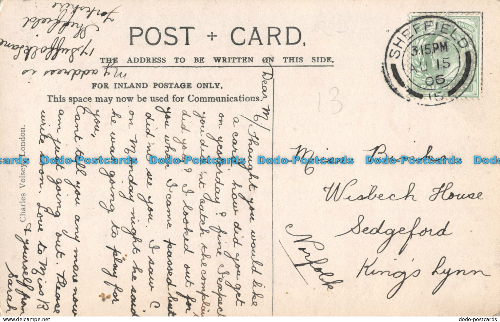R059584 Miss Lily Brayton. Johnston And Hoffman. Charles Voisey. London - Other & Unclassified