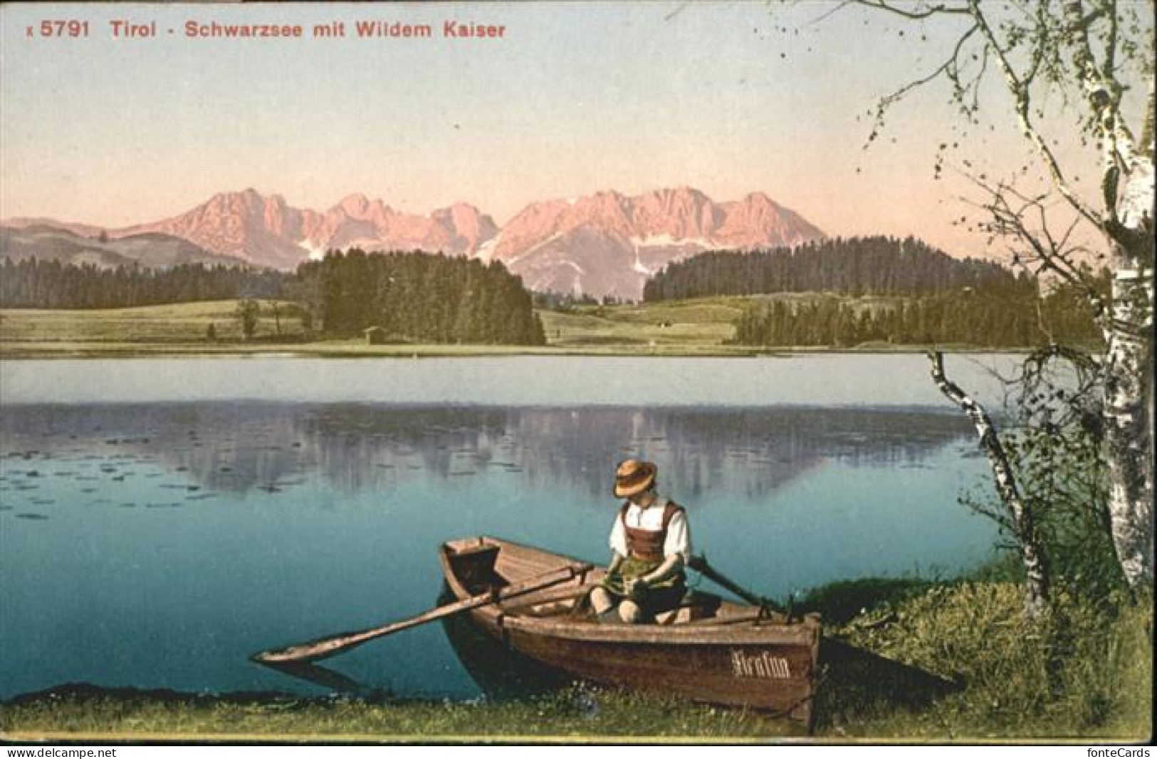 10963890 Schwarzsee Wildem Kaiser Boot  - Autres & Non Classés