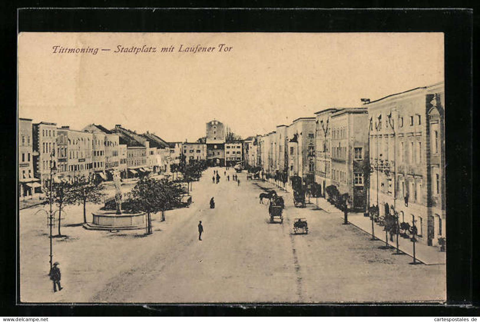 AK Tittmoning, Stadtplatz Mit Laufener Tor  - Lauf