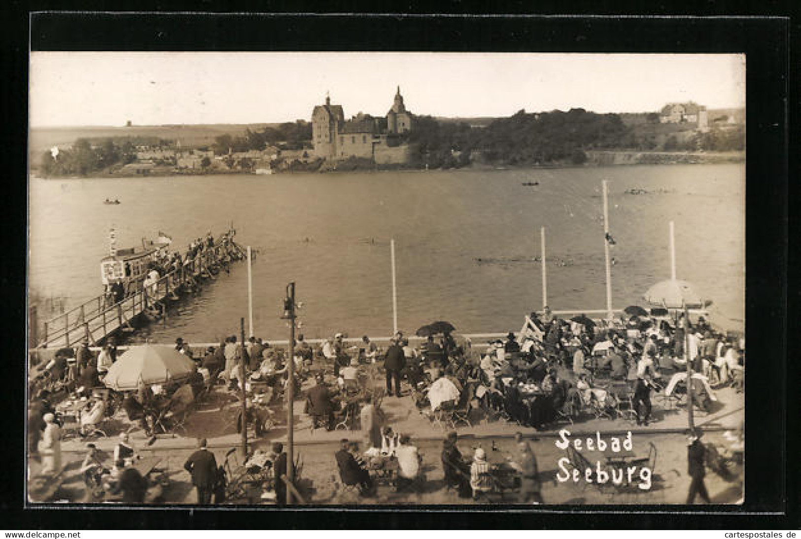 AK Seeburg, Seeterrasse Mit Seesteg  - Seeburg