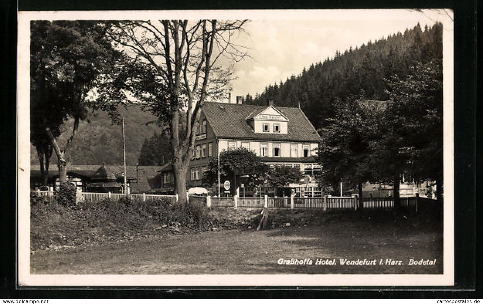 AK Wendefurt I. Harz, Ansicht Von Grasshoffs Hotel  - Other & Unclassified