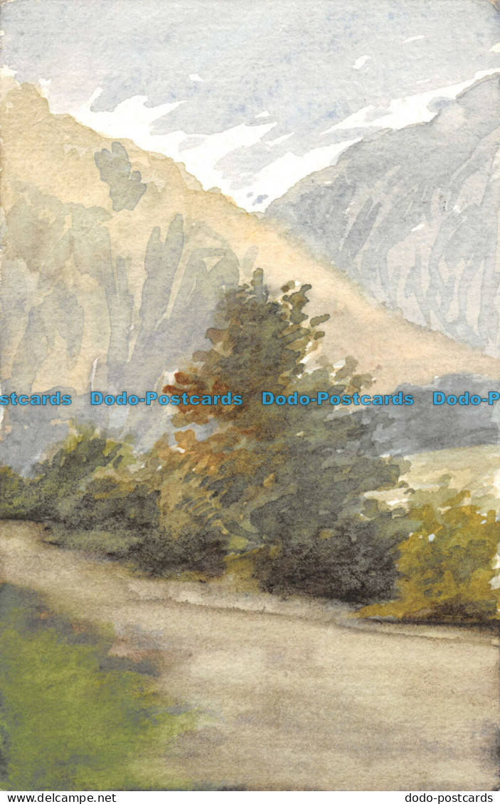 R059068 Landscape Painting. Postcard - World