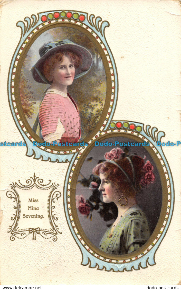R059731 Miss Nina Sevening. The Philco Publishing. 1910. Multi View - World