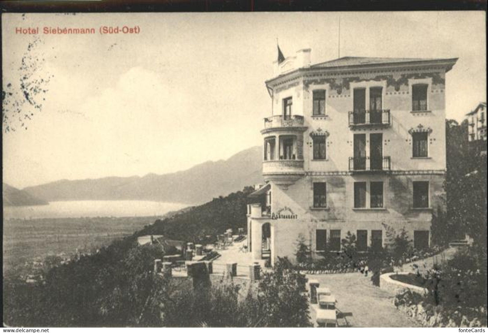 10958144 Zuerich [Stempelabschlag] Hotel Siebenmann Zuerich - Other & Unclassified