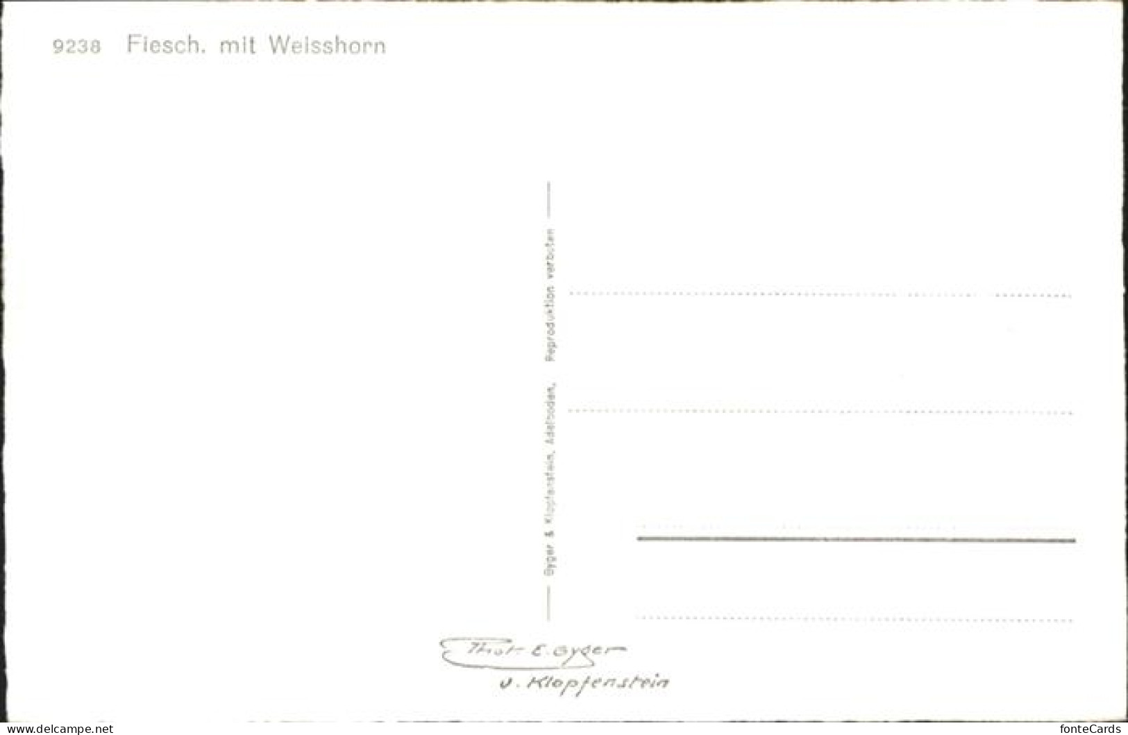 10957997 Fiesch Weisshorn Kirche  Fiesch - Other & Unclassified