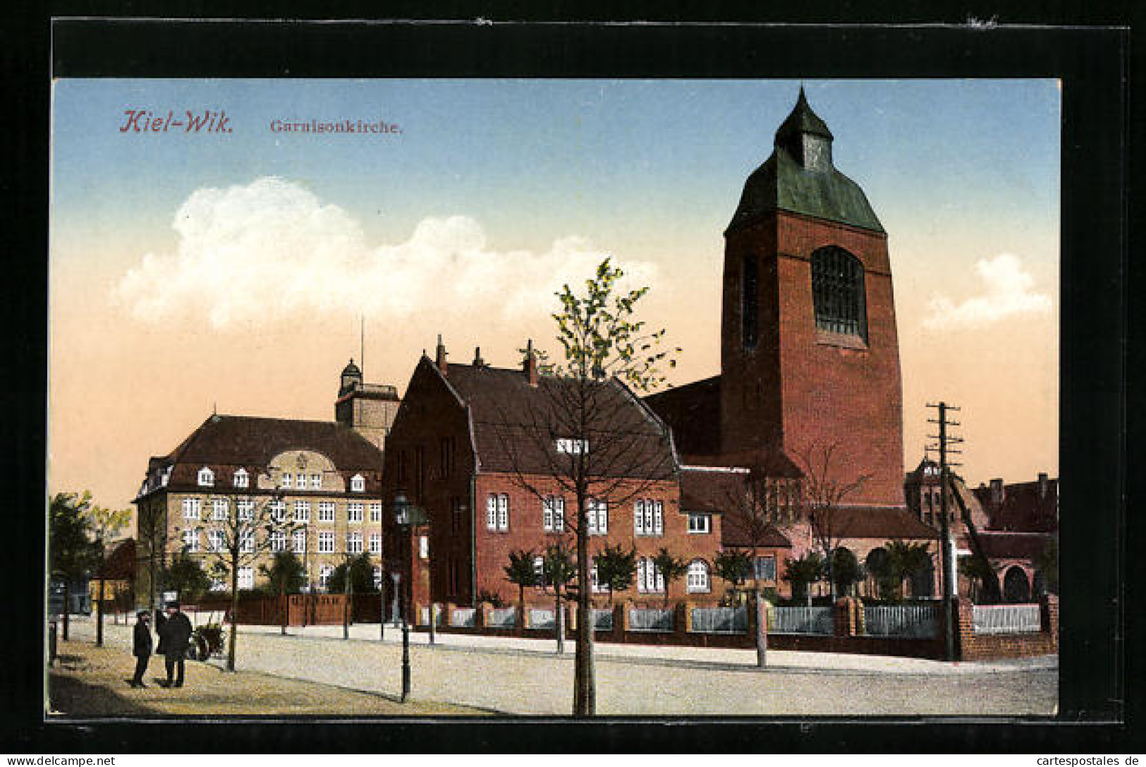 AK Kiel-Wik, Platz Vor Der Garnisonkirche  - Kiel