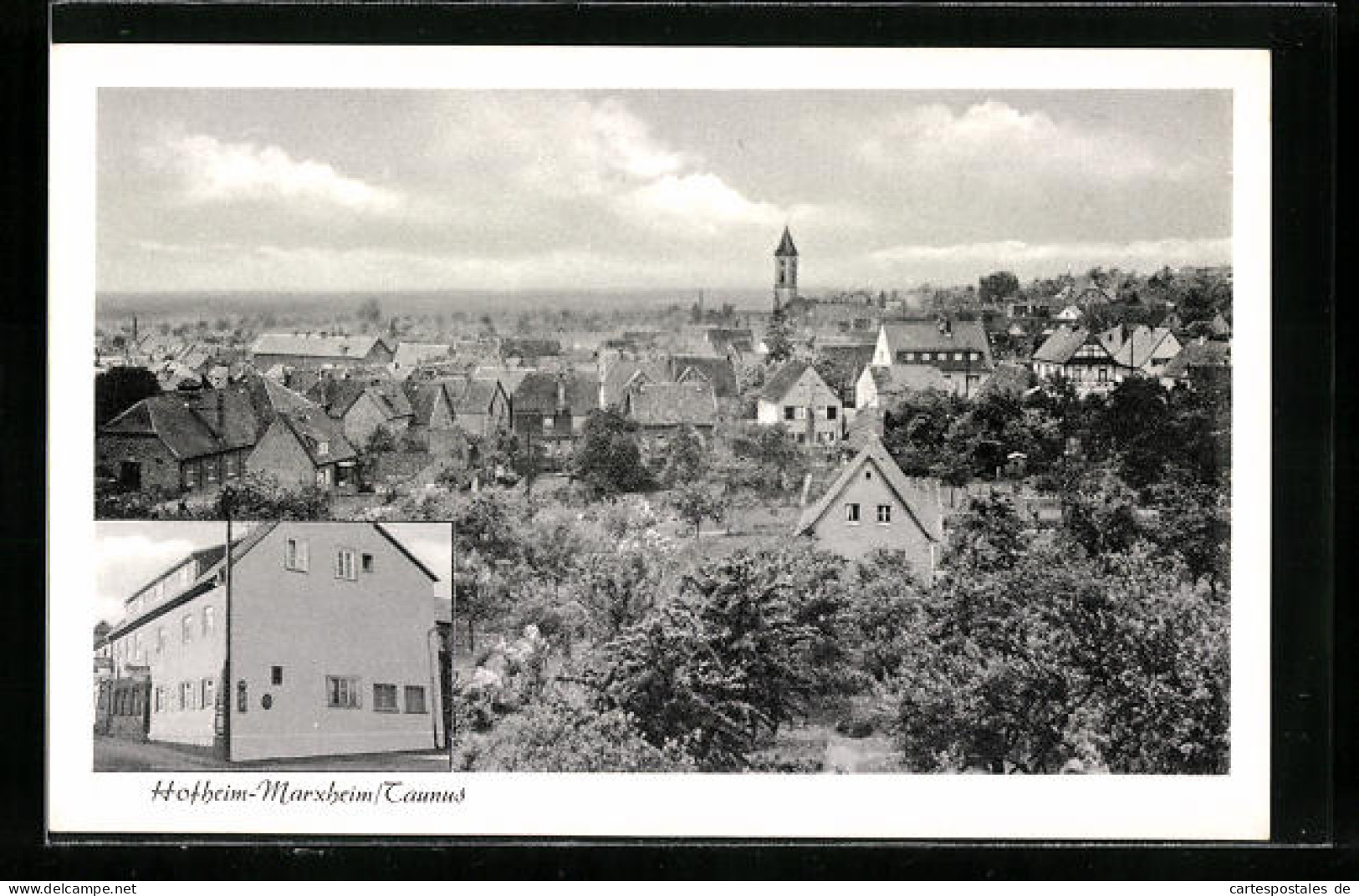 AK Hofheim-Marxheim, Totalansicht Des Ortes Mit Gasthaus Zum Adler  - Hofheim