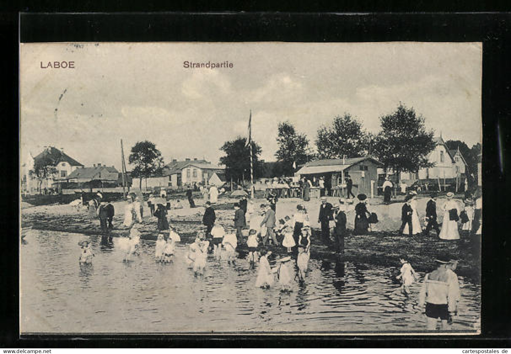 AK Laboe, Strandpartie Mit Badegästen  - Laboe