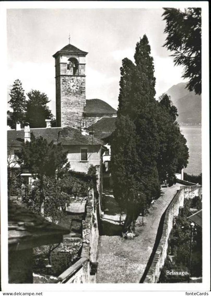 10957707 Brissago TI Kirche Cypressen Brissago - Other & Unclassified