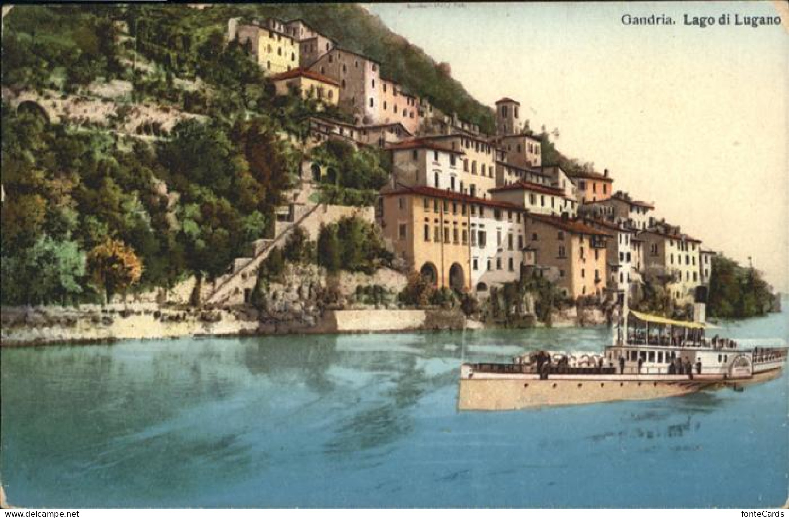 10957604 Gandria Lago Di Lugano Schiff Gandria - Other & Unclassified