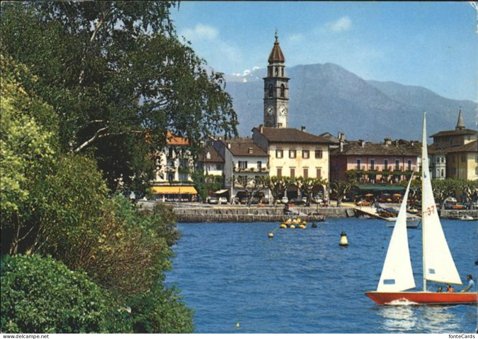 10957448 Ascona TI Kirche Schiff Ascona - Other & Unclassified