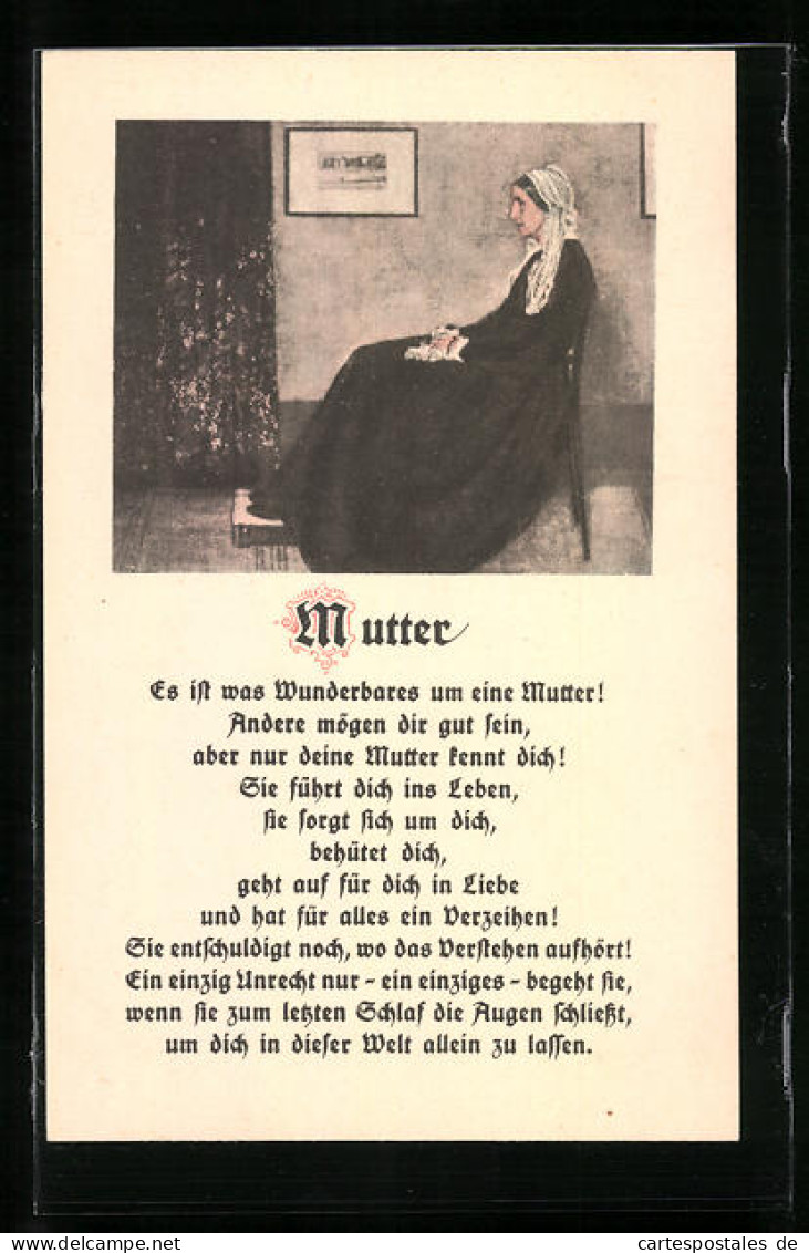 AK Es Ist Was Wunderbares Um Eine Mutter..., Muttertag  - Fête Des Mères