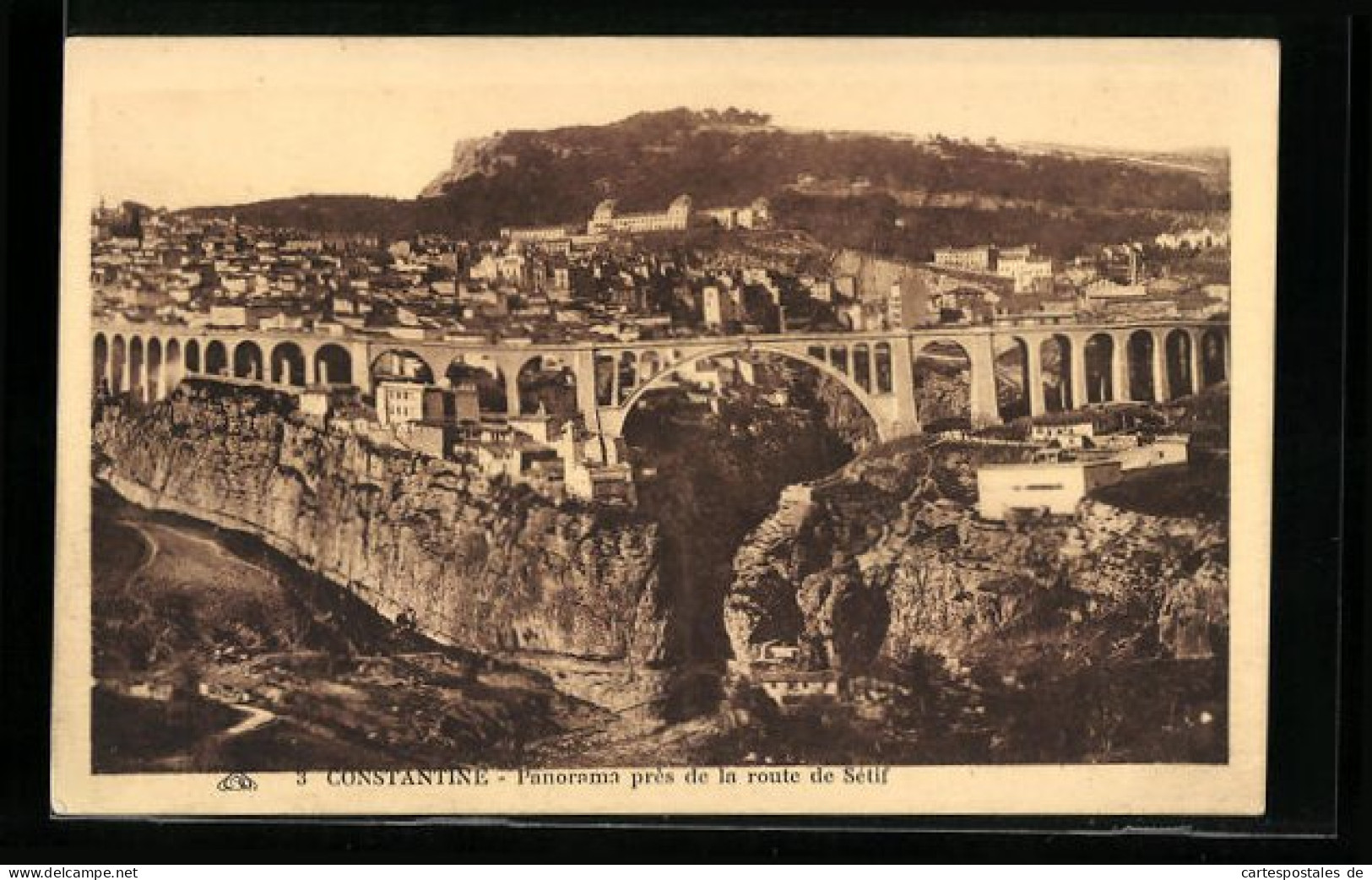 CPA Constantine, Vue Générale Près De La Route Sétif, Aqueduc  - Alger