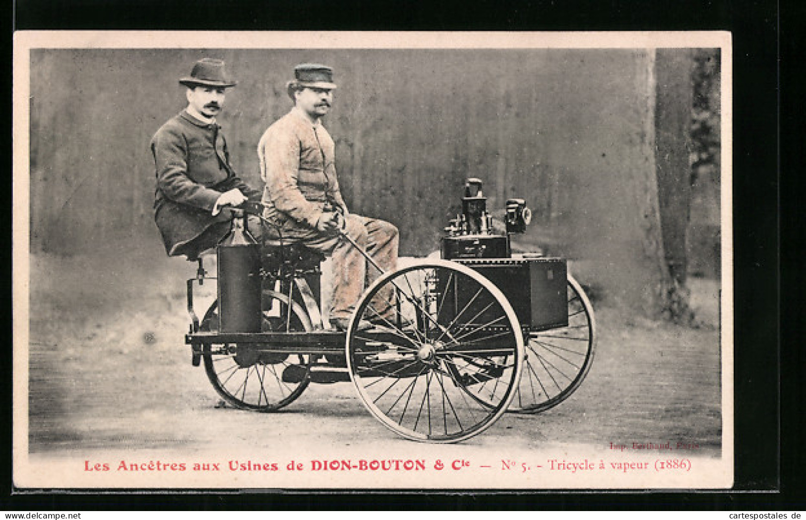 AK Les Ancetres Aux Usines De Dion-Bouton & Cie., Tricycle à Vapeur 1886  - Passenger Cars